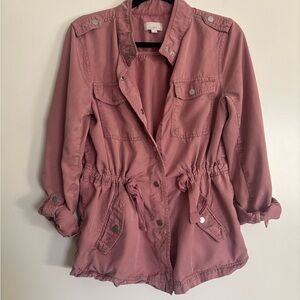 LOFT Women's Mauve Utility Jacket